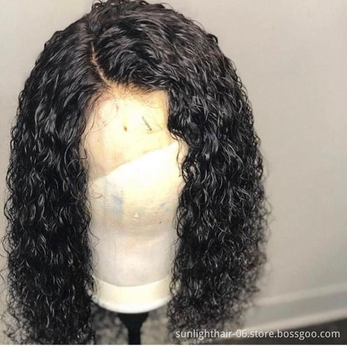 Sunlight vietnam curly hair wig brazilian grade 15a hair weave curly lace front wigs hd lace wig